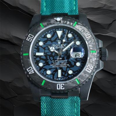 Submariner BLAKEN Forged Carbon  A3135 Automatic M...