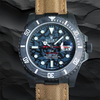 Submariner BLAKEN Forged Carbon  A3135 Automatic M...