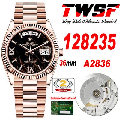 Day Date 36 128235 A2836 Automatic Womens Watch Be...