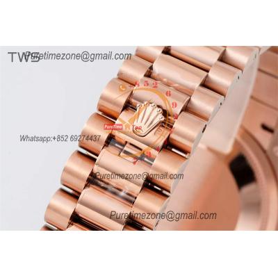 Day Date 36 128235 A2836 Automatic Womens Watch Best Edition TWSF RG MOP Diamonds Dial President Bracelet  CHS