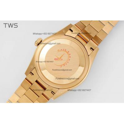 DayDate 36 128238 A2836 Automatic Womens Watch Best Edition TWSF YG Pave Rainbow Diamond Dial President Bracelet CHS