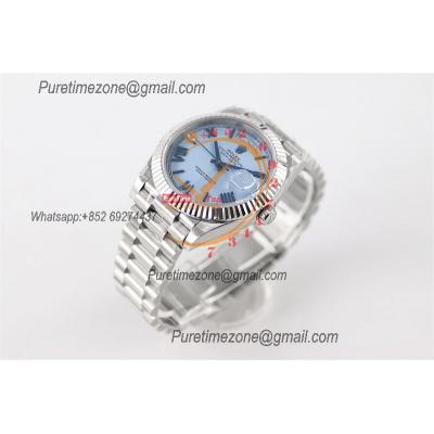 DayDate 40 228236 A2836 Automatic Mens Watch Best Edition TWSF ICE Blue Roman Dial President Bracelet CHS