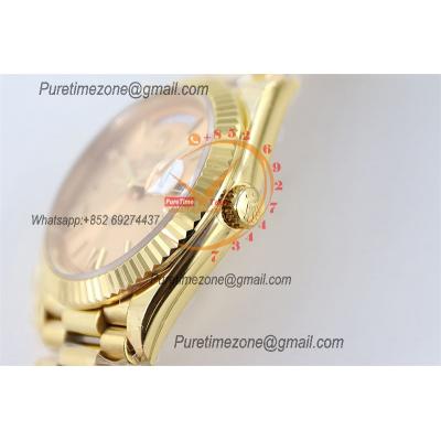 DayDate 40 228238 A2836 Automatic Mens Watch Best Edition TWS YG Champagne Roman Dial President Bracelet CHS