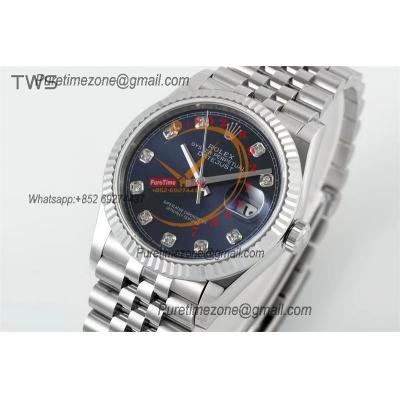 Datejust 36 126234 A3235 Automatic Mens Watch Best Edition TWSF Bright Blue Diamonds Dial Jibilee Bracelet CHS