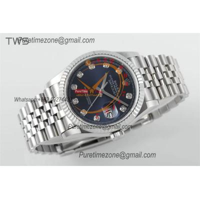 Datejust 36 126234 A3235 Automatic Mens Watch Best Edition TWSF Bright Blue Diamonds Dial Jibilee Bracelet CHS