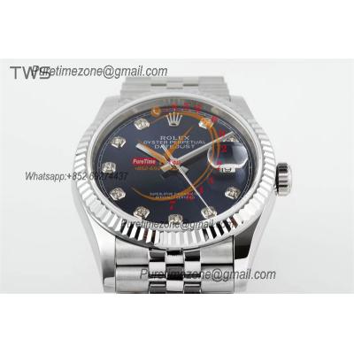 Datejust 36 126234 A3235 Automatic Mens Watch Best Edition TWSF Bright Blue Diamonds Dial Jibilee Bracelet CHS