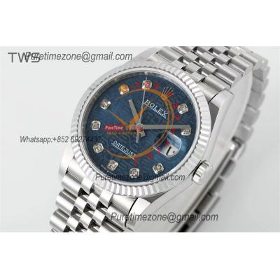 Datejust 36 126234 A3235  Automatic Mens Watch Best Edition TWSF Blue Logo Diamonds Dial Jibilee Bracelet CHS