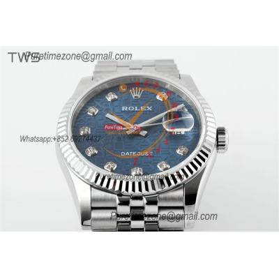 Datejust 36 126234 A3235  Automatic Mens Watch Best Edition TWSF Blue Logo Diamonds Dial Jibilee Bracelet CHS