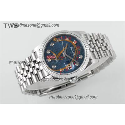 Datejust 36 126234 A3235  Automatic Mens Watch Best Edition TWSF Blue Logo Diamonds Dial Jibilee Bracelet CHS