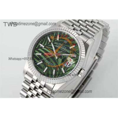 Datejust 36 126234 A3235  Automatic Mens Watch Best Edition TWSF Olive Green Palm Motif Dial Jibilee Bracelet CHS