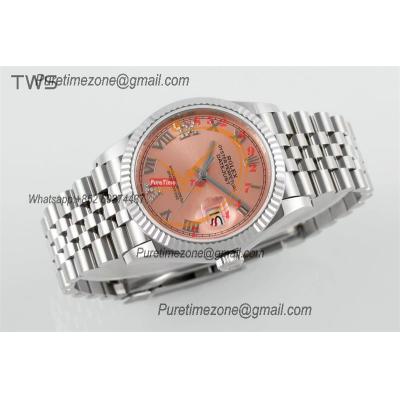 Datejust 36 126234 A3235 Automatic Mens Watch Best Edition TWSF Pink Roman Dial Jibilee Bracelet CHS