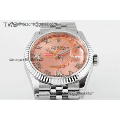 Datejust 36 126234 A3235 Automatic Mens Watch Best Edition TWSF Pink Roman Dial Jibilee Bracelet CHS