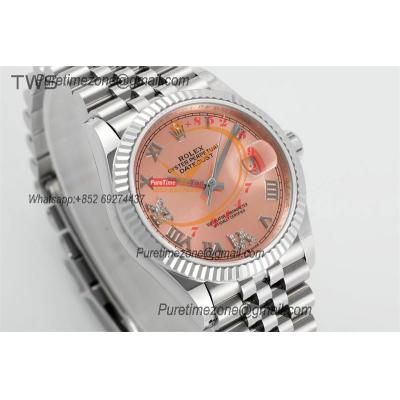 Datejust 36 126234 A3235 Automatic Mens Watch Best Edition TWSF Pink Roman Dial Jibilee Bracelet CHS