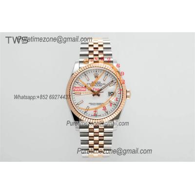 Datejust 36 126231 A3235 Automatic Mens Watch Best Edition TWSF Two Tone RG Whtie Stick Dial Jibilee Bracelet CHS