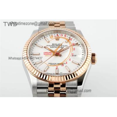 Datejust 36 126231 A3235 Automatic Mens Watch Best Edition TWSF Two Tone RG Whtie Stick Dial Jibilee Bracelet CHS