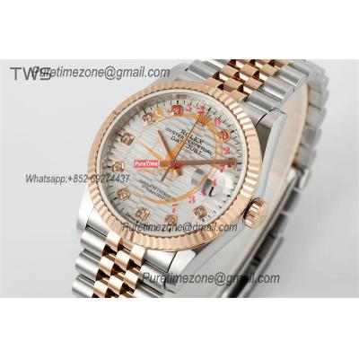 Datejust 36 126231 A3235 Auto Mens Watch Best Edition TWSF Two Tone RG Silver Fluted Motif Diamond Dial Jibilee Bracele