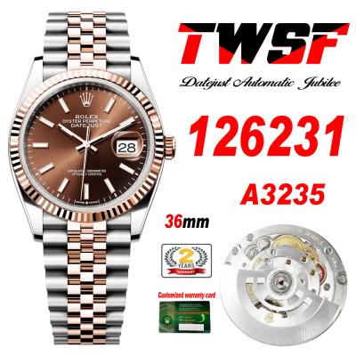 Datejust 36 126231 A3235 Automatic Mens Watch Best...