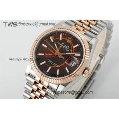 Datejust 36 126231 A3235 Automatic Mens Watch Best Edition TWSF Two Tone RG Brown Stick Dial Jibilee Bracelet CHS