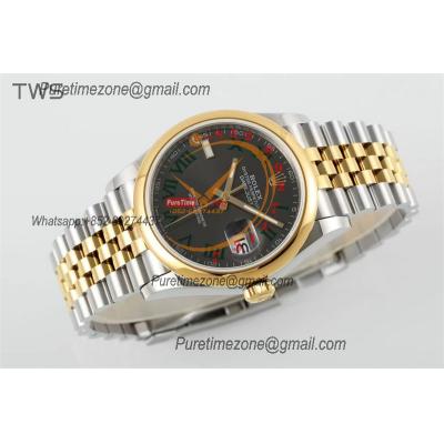 Datejust 36 126203 A3235 Auto Mens Watch Best Edition TWSF Two Tone YG Slate Grey Wimbledon Roman Dial Jibilee Bracelet