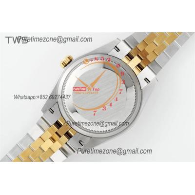 Datejust 36 126203 A3235 Auto Mens Watch Best Edition TWSF Two Tone YG Slate Grey Wimbledon Roman Dial Jibilee Bracelet