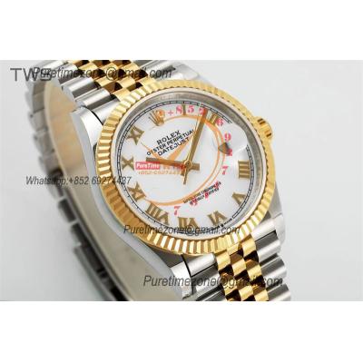 Datejust 36 126233 A3235 Automatic Mens Watch Best Edition TWSF Two Tone YG White Roman Dial Jibilee Bracelet CHS