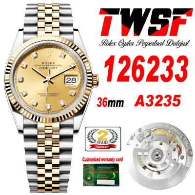 Datejust 36 126233 A3235 Automatic Mens Watch Best...