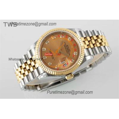 Datejust 36 126233 A3235 Automatic Mens Watch Best Edition TWSF Two Tone YG Champagne Diamonds Dial Jibilee Bracelet CH