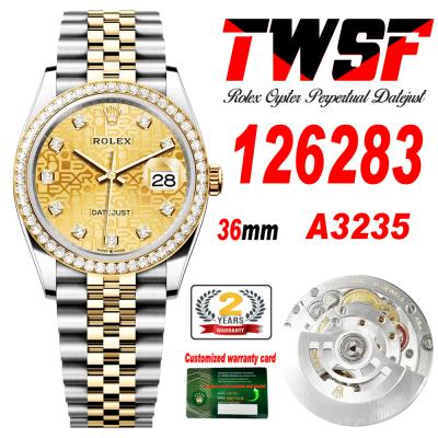 Datejust 36 126283 A3235 Auto Mens Watch Best Edit...