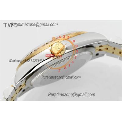 Datejust 36 126283 A3235 Auto Mens Watch Best Edition TWSF Two Tone YG Golden Logo Diamonds Dial Jibilee Bracelet CHS