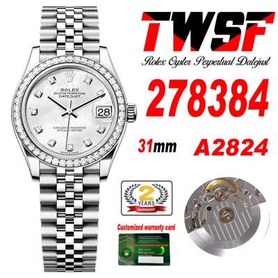 Datejust 31 278384 A2824 Auto Womens Watch Best Ed...