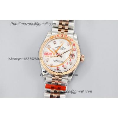 Datejust 31 278271 A2824 Auto Womens Watch Best Edition TWSF Two Tone RG MOP Diamonds Dial Jibilee Bracelet Ladies