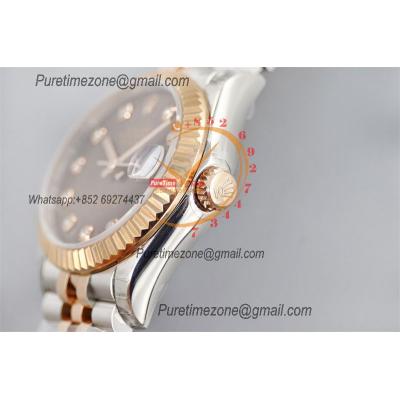 Datejust 31 278271 A2824 Auto Womens Watch Best Edition TWSF Two Tone RG Brown Diamonds Dial Jibilee Bracelet Ladies