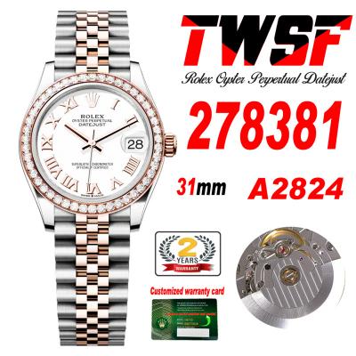 Datejust 31 278381 A2824 Auto Womens Watch Best Ed...