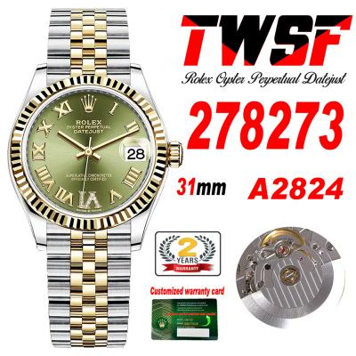 Datejust 31 278273 A2824 Auto Womens Watch Best Ed...