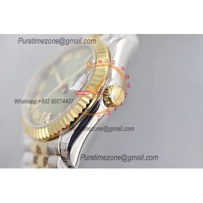 Datejust 31 278273 A2824 Auto Womens Watch Best Edition TWSF Two Tone YG Olive Green Roman Dial Jibilee Bracelet Ladies