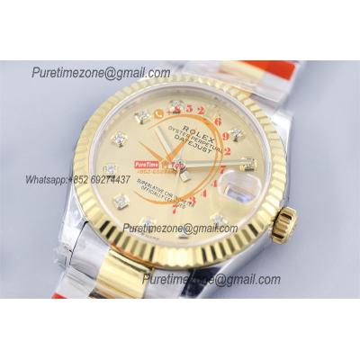 Datejust 31 278273 A2824 Auto Womens Watch Best Edition TWSF Two Tone YG Gold Diamonds Dial Jibilee Bracelet Ladies