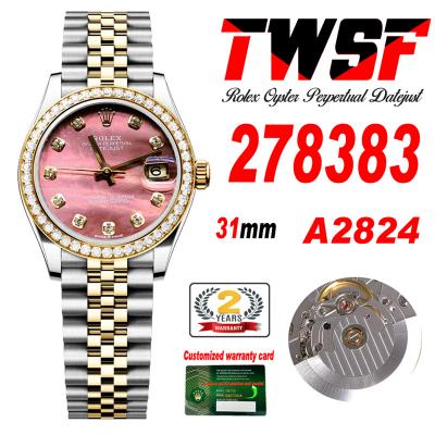 Datejust 31 278383 A2824 Automatic Womens Watch Be...