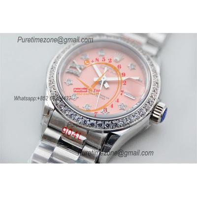 Datejust 28 279139 NH05 Automatic Womens Watch Best Edition TWSF Diamonds Bezel Pink Opal Dial Jibilee Bracelet