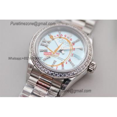 Datejust 28 279136 NH05 Automatic Womens Watch Best Edition TWSF Diamonds Bezel Ice Blue Dial Jibilee Bracelet Ladies