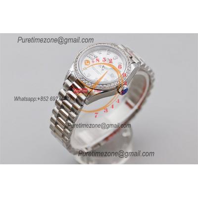 Datejust 28 279136 NH05 Automatic Womens Watch Best Edition TWS Diamonds Bezel Silver Star Dial Jibilee Bracelet Ladies