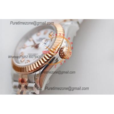 Datejust 28 271971 NH05 Automatic Womens Watch Best Edition TWSF Two Tone RG MOP Diamonds Dial Jibilee Bracelet Ladies