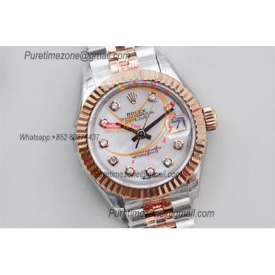 Datejust 28 271971 NH05 Automatic Womens Watch Best Edition TWSF Two Tone RG MOP Diamonds Dial Jibilee Bracelet Ladies