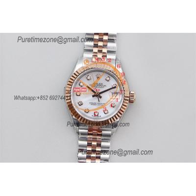 Datejust 28 271971 NH05 Automatic Womens Watch Best Edition TWSF Two Tone RG MOP Diamonds Dial Jibilee Bracelet Ladies