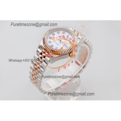 Datejust 28 271971 NH05 Automatic Womens Watch Best Edition TWSF Two Tone RG MOP Diamonds Dial Jibilee Bracelet Ladies