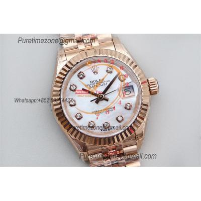 Datejust 28 279175 NH05 Automatic Womens Watch Best Edition TWSF RG MOP Diamonds Dial Jibilee Bracelet Ladies