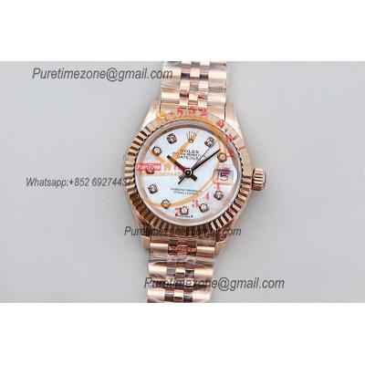 Datejust 28 279175 NH05 Automatic Womens Watch Best Edition TWSF RG MOP Diamonds Dial Jibilee Bracelet Ladies