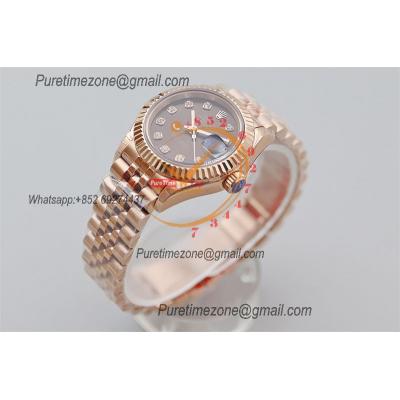 Datejust 28 279175 NH05 Automatic Womens Watch Best Edition TWSF RG Brown Diamonds Dial Jibilee Bracelet Ladies