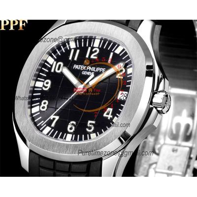 Aquanaut 5167A A324 Automatic Mens Watch Best Edition PPF Steel Case Black Embosse Dial Rubber Strap CHS