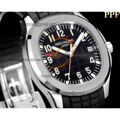 Aquanaut 5167A A324 Automatic Mens Watch Best Edition PPF Steel Case Black Embosse Dial Rubber Strap CHS