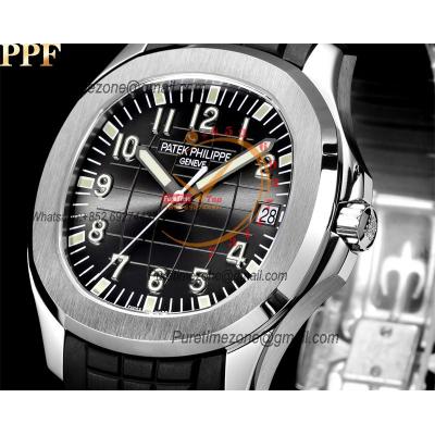 Aquanaut 5167A A324 Automatic Mens Watch Best Edition PPF Steel Case Gray Embosse Dial Rubber Strap CHS